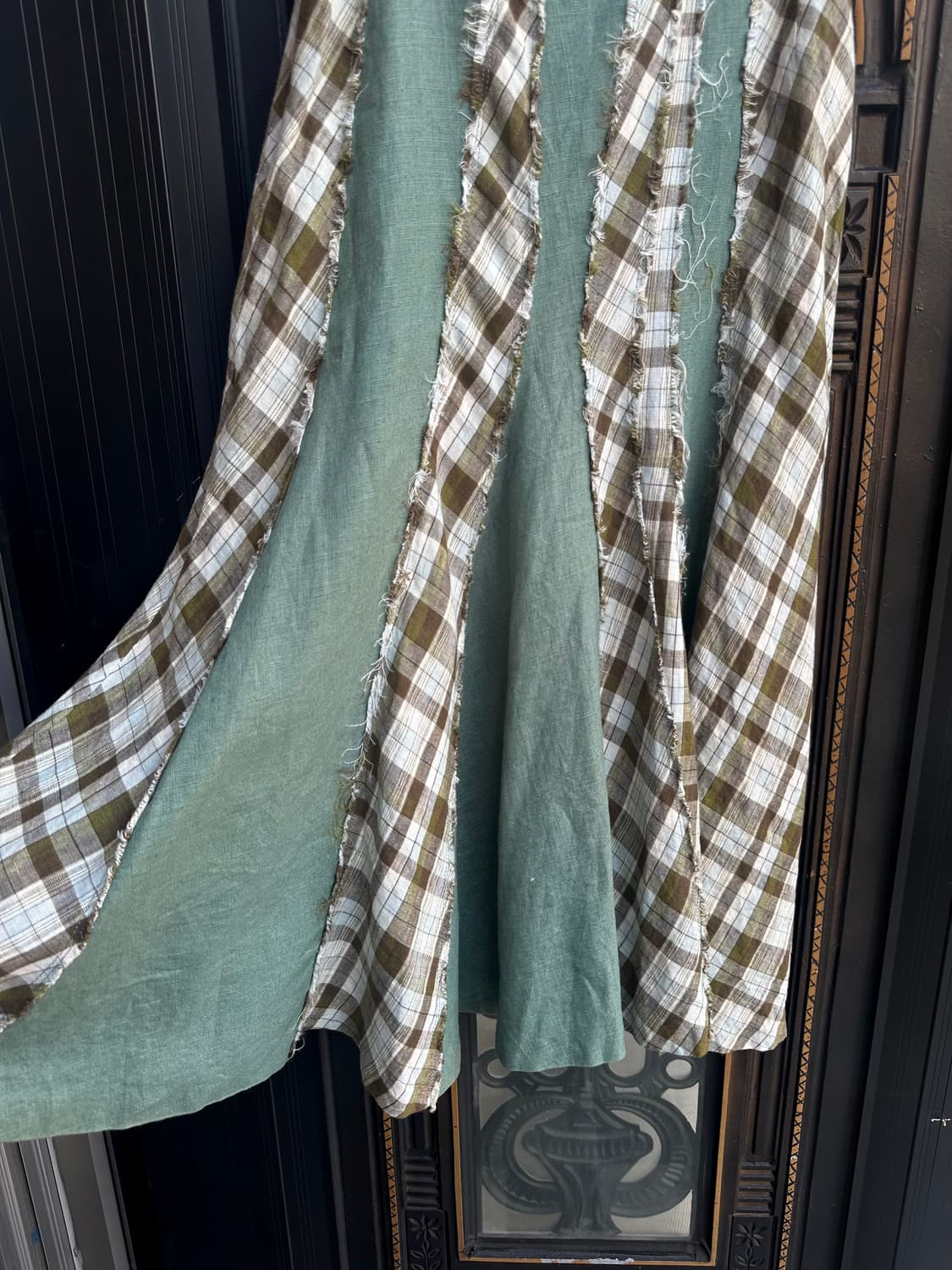 green eye patchwork skirt 상품이미지7