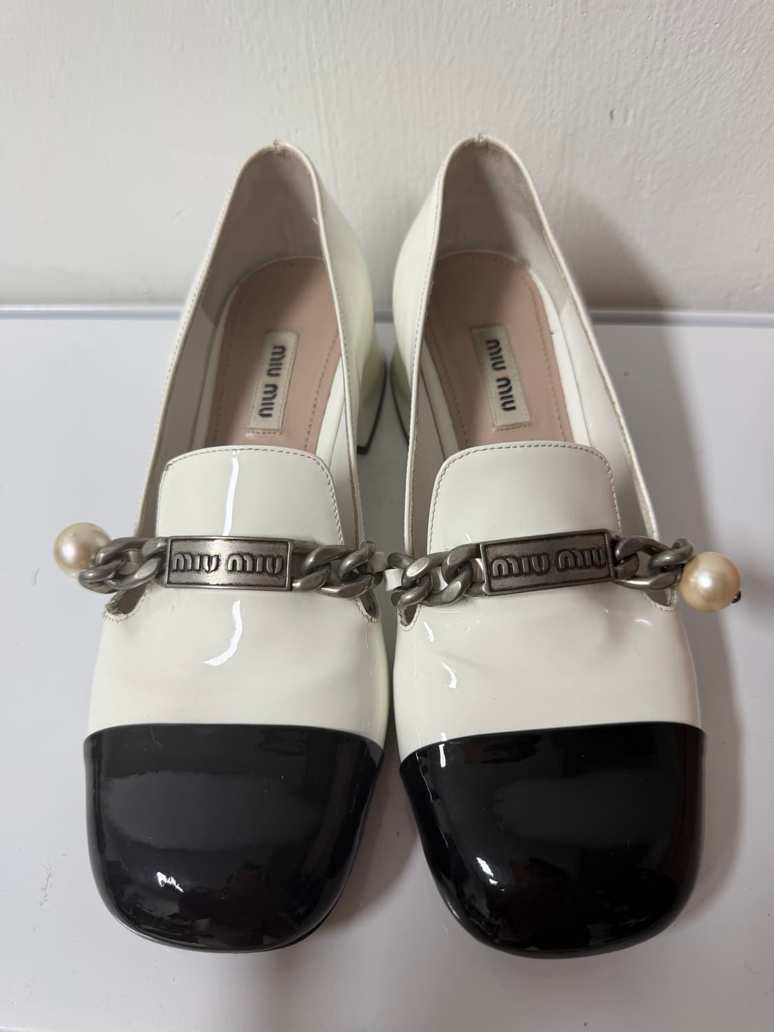 [정품] 미우미우 레더 로퍼 230 (36)  상품이미지9