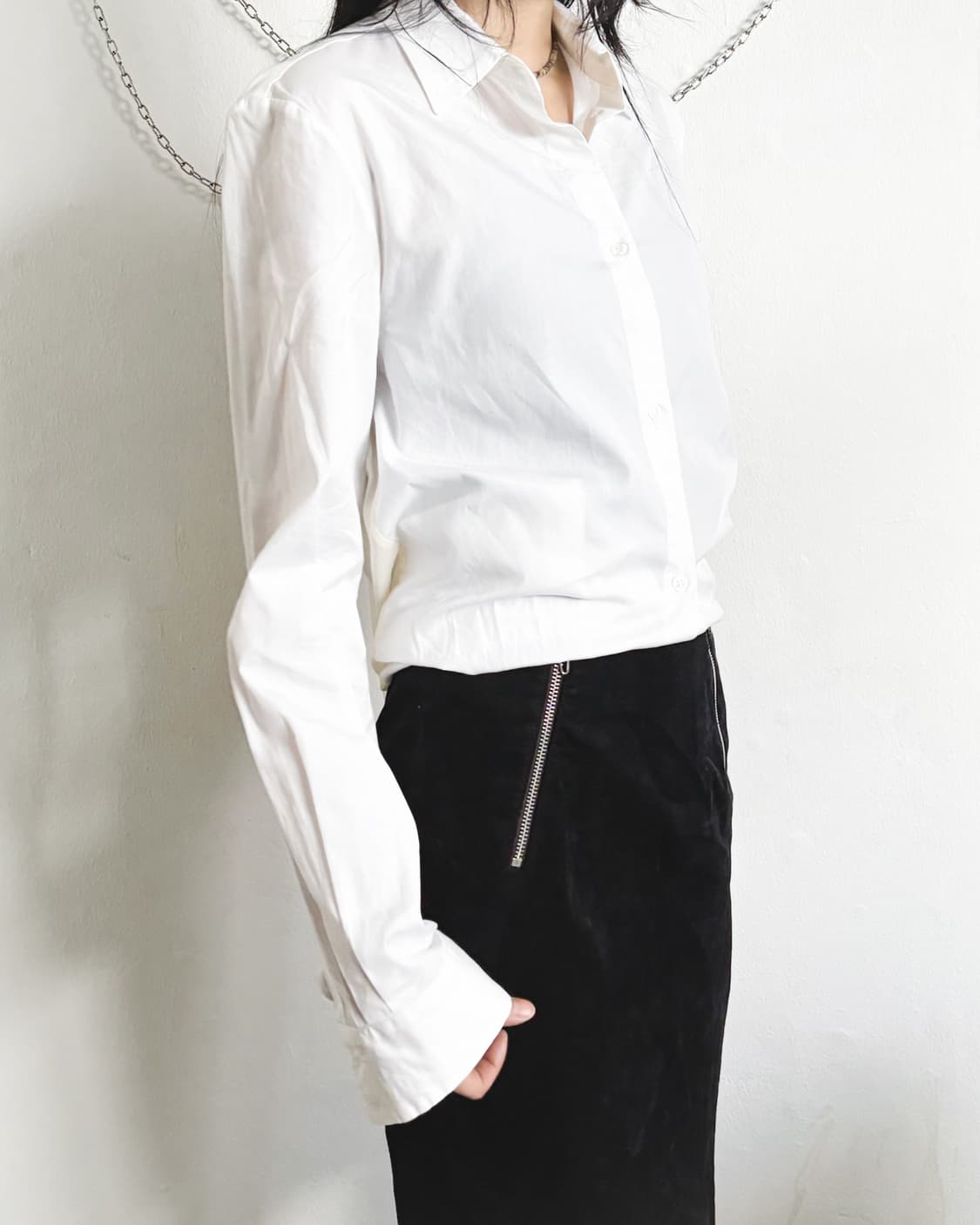 후세인 살라얀 백 시스루 셔츠 상품이미지3