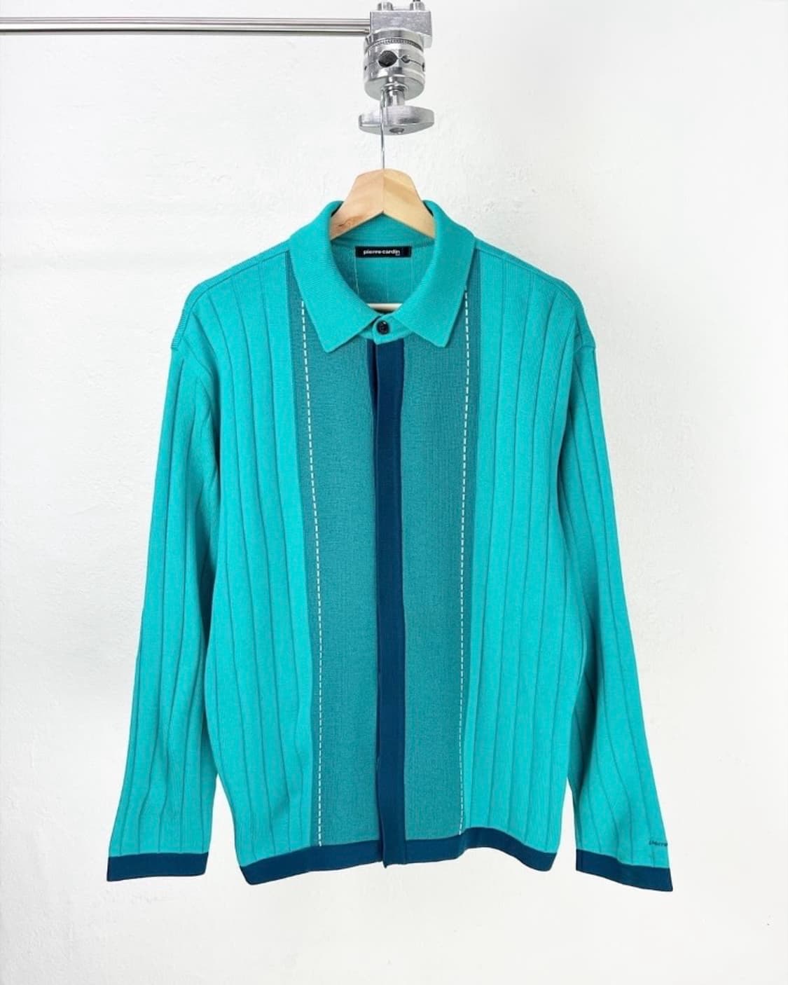 피에르 가르뎅 니트 카라 가디건 상품이미지1