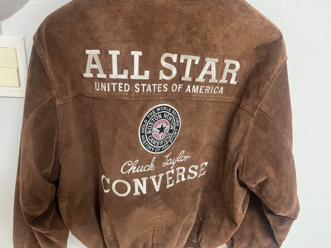 컨버스 90s 척테일러 가죽 바시티 자켓 일본판 상품이미지2