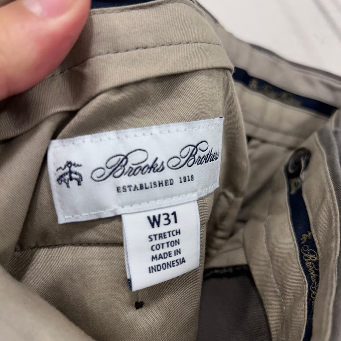 브룩스브라더스 스트레치 코튼 치노 팬츠 상품이미지3
