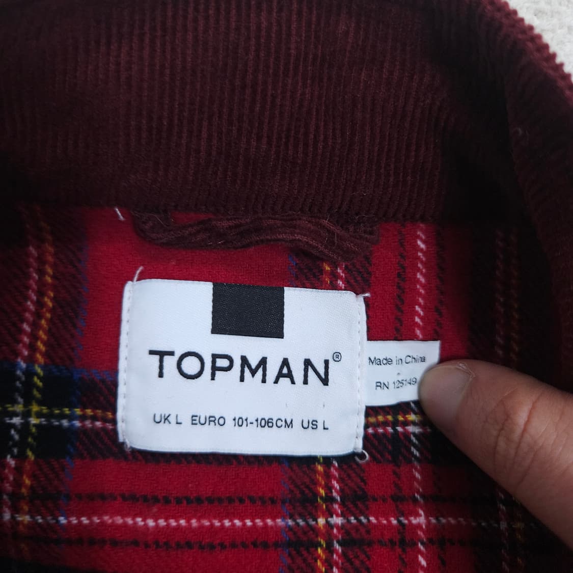 Topman 코듀로이 바라쿠타 자켓 L 상품이미지5