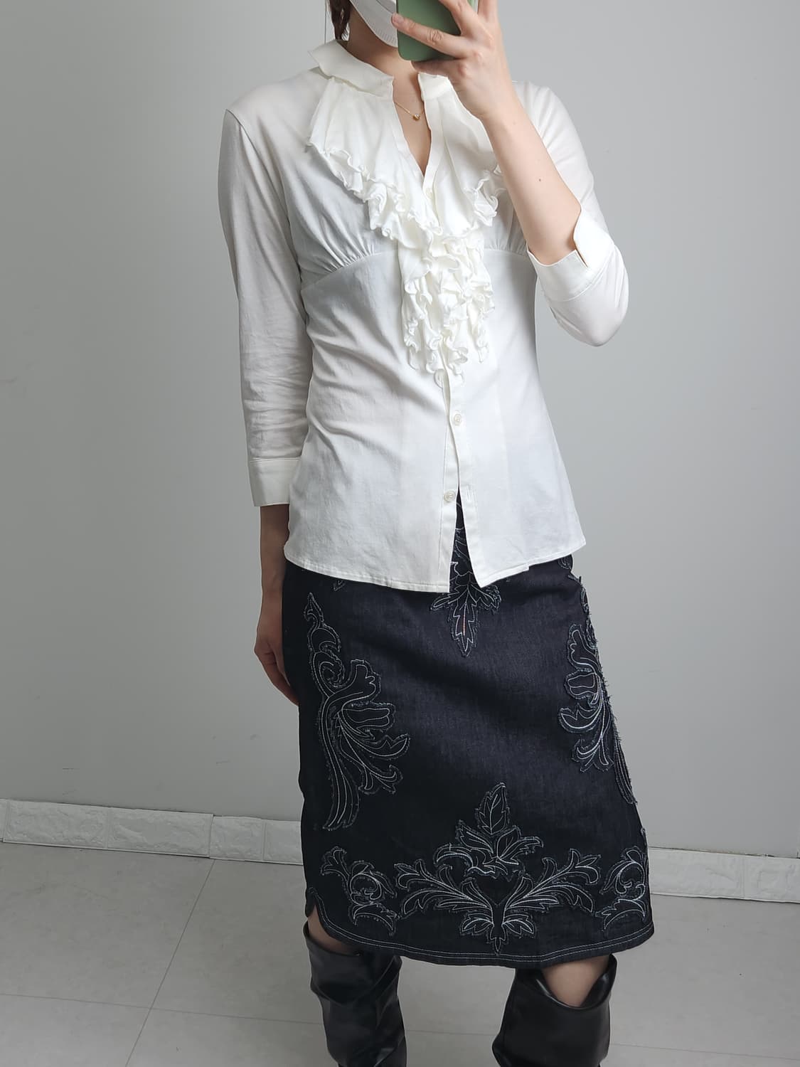 프릴•셔링 롱슬리브 상품이미지2