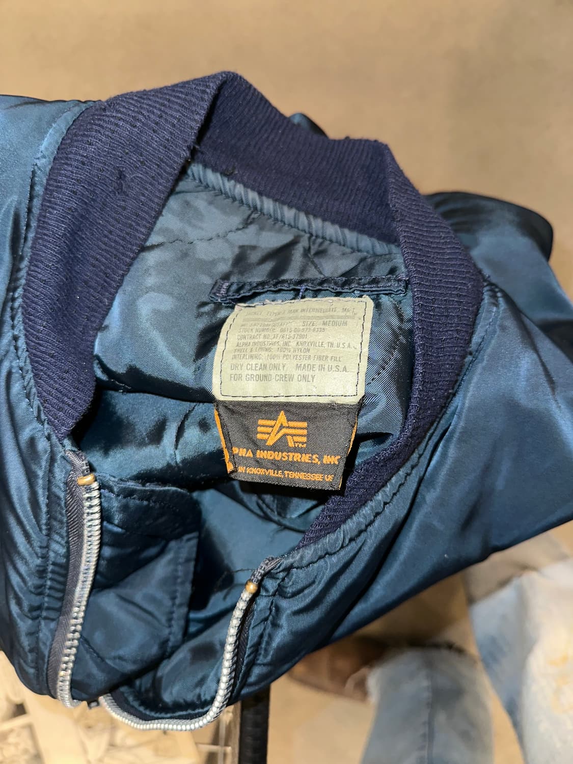 90’s Alpha Industries Ma-1 USA flight  상품이미지10