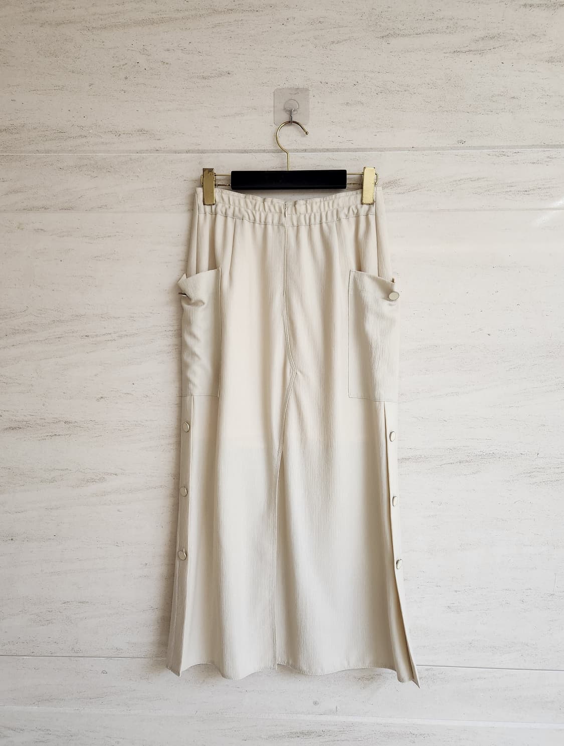 타임 버튼 패널 스커트 55사이즈 상품이미지8