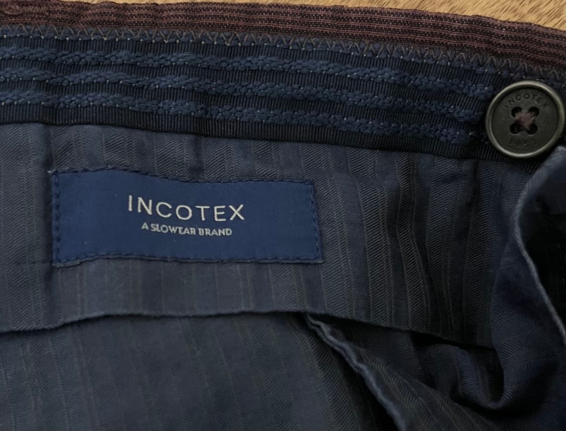 인코텍스 남성 버건디 테이퍼드핏 바지 56 상품이미지5