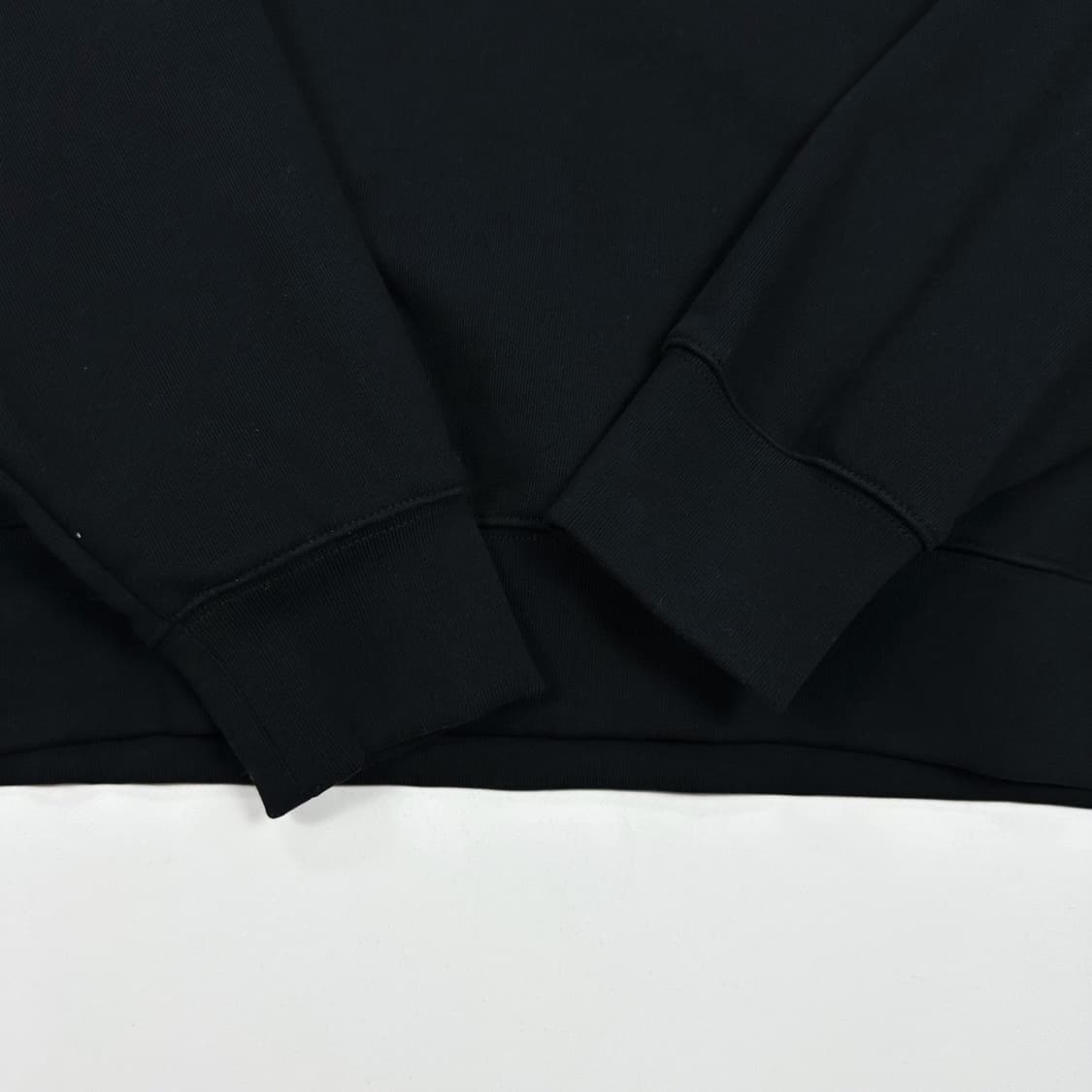 루이까또즈 자수 블랙 헤비 코튼 맨투맨 (XXL) 상품이미지4