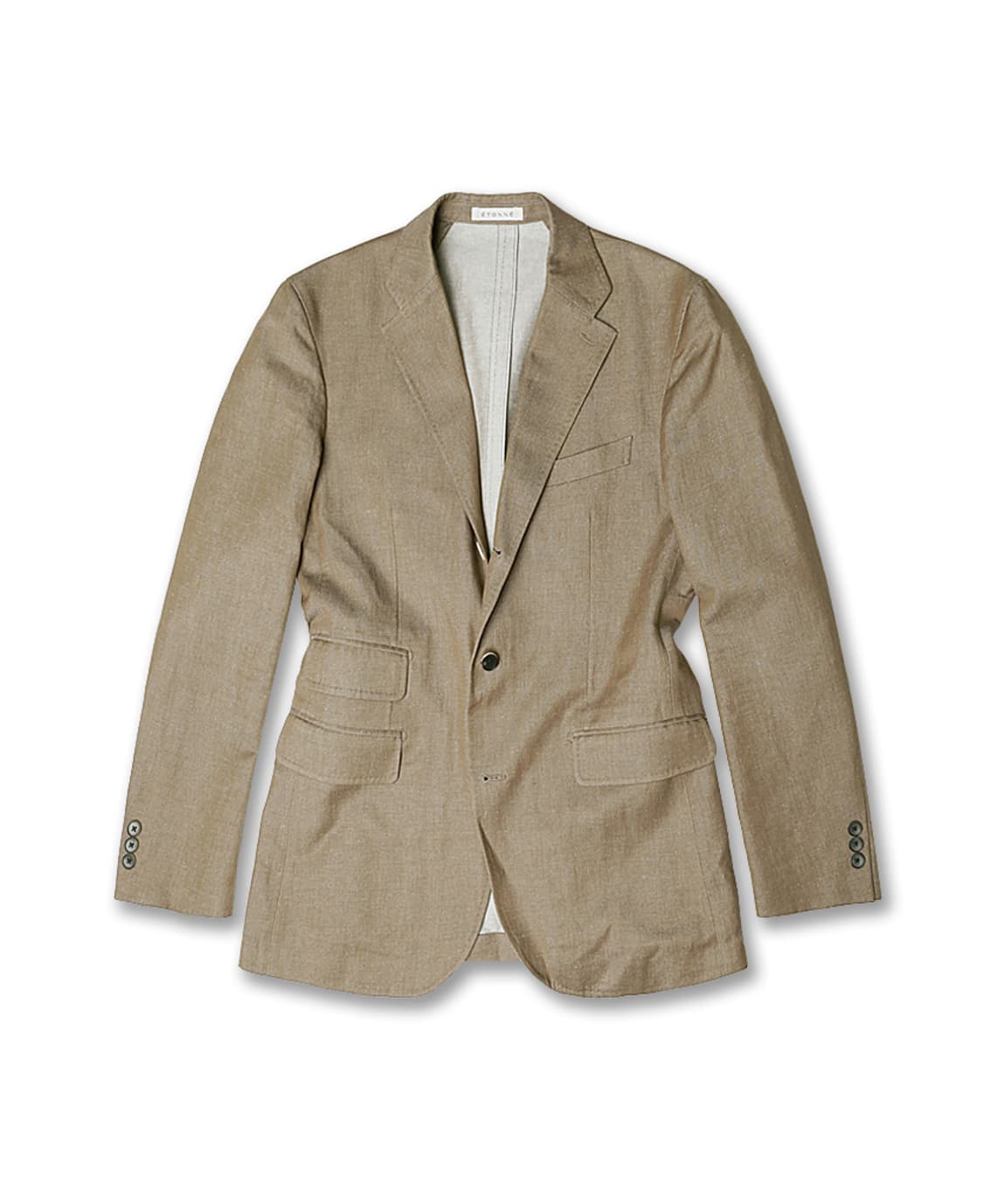 에토네 [Etonne] 린넨 코튼 레오마스터 베이지 자켓 & 조끼 베스트 상품이미지2