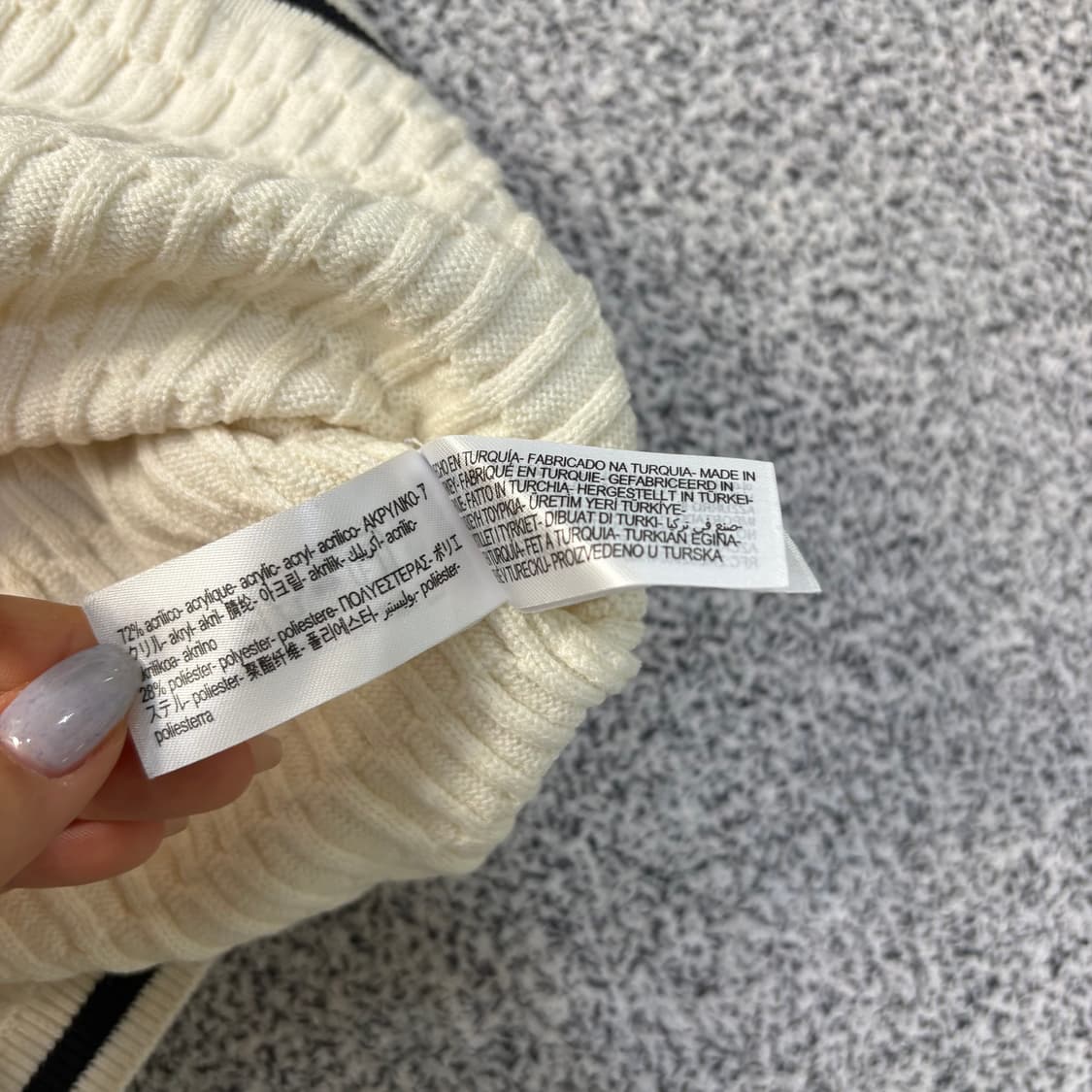 L 자라 케이블 니트 폴로 스웨터 0311J 상품이미지5