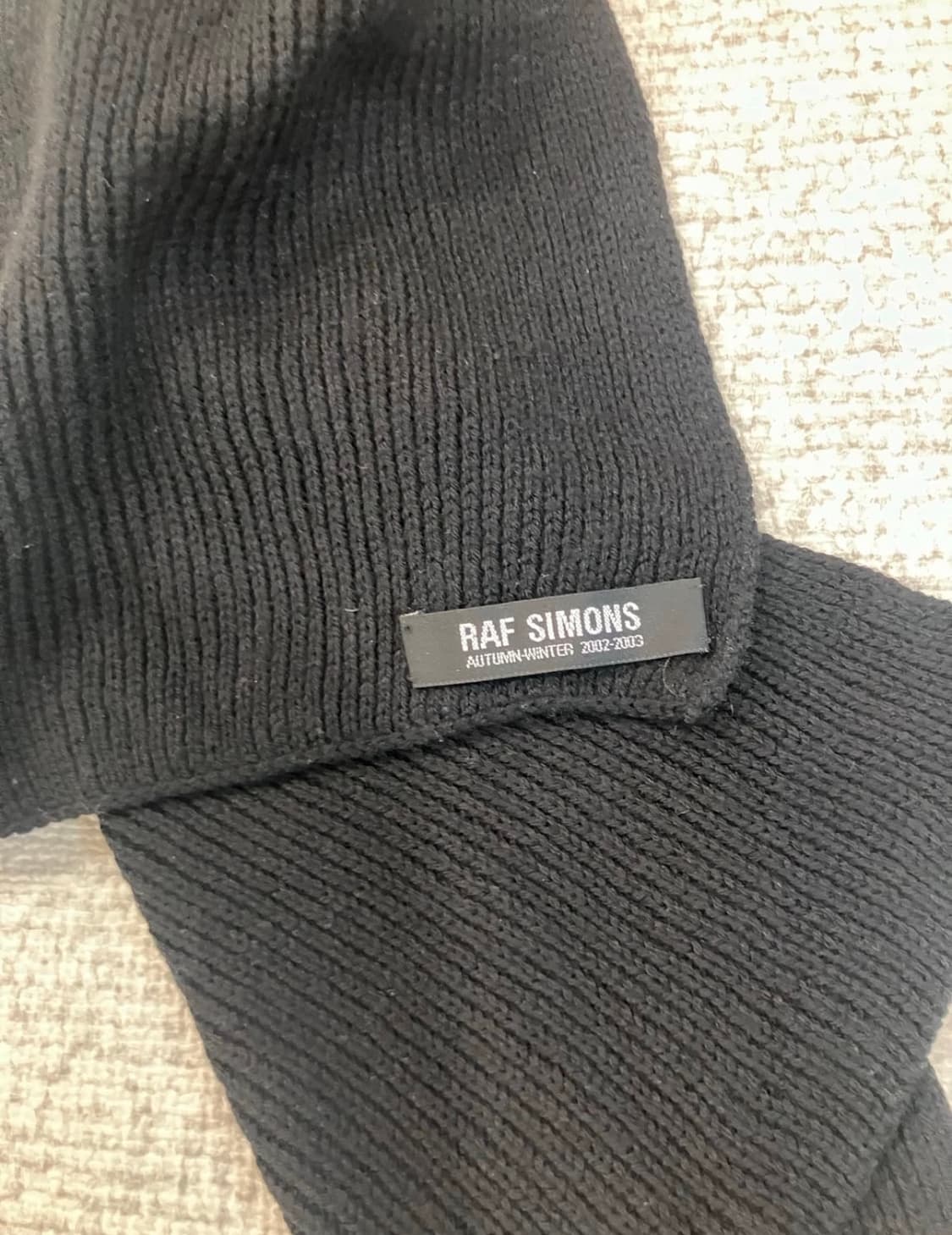 Raf simons 02fw 블랙 스툴 목도리 상품이미지2