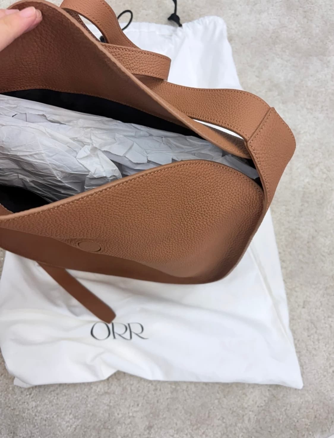 오르 호보백 바우쉬 라지 카멜 상품이미지4