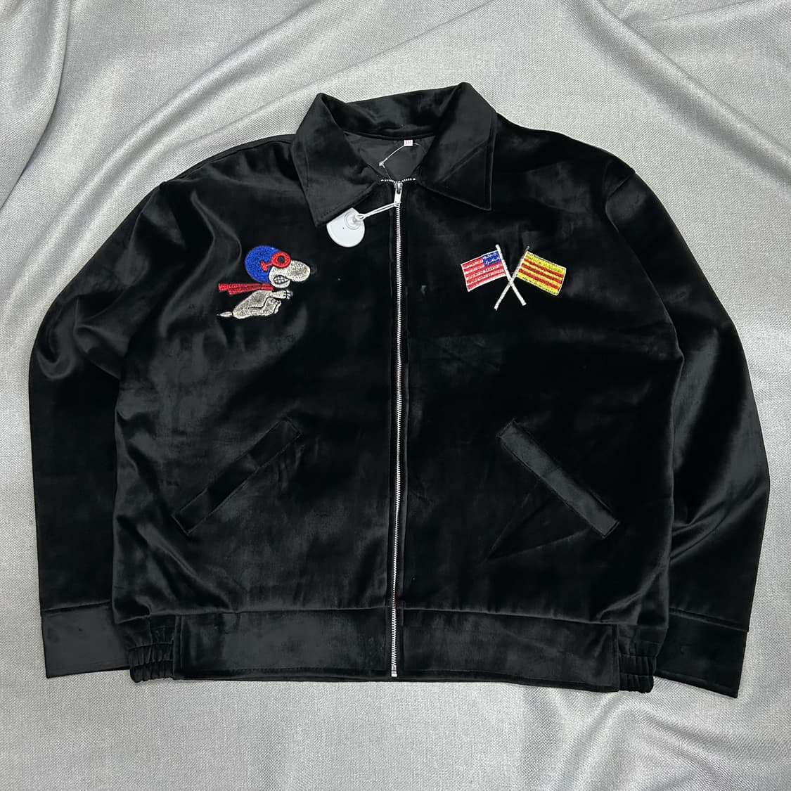 Vintage Snoopy Embroidery Velvet Jacket 상품이미지6