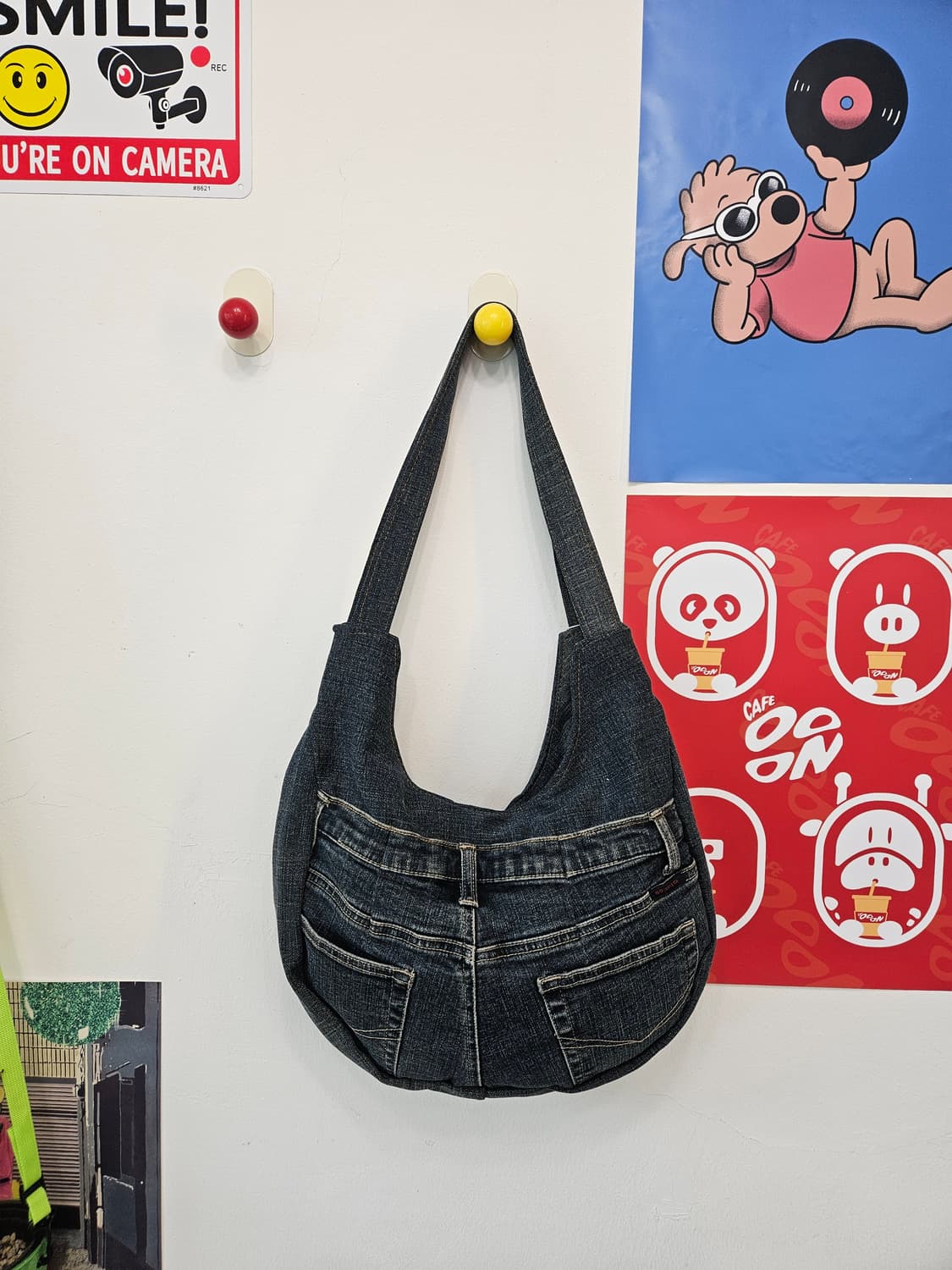 빈티지 업사이클링 데님백 상품이미지2
