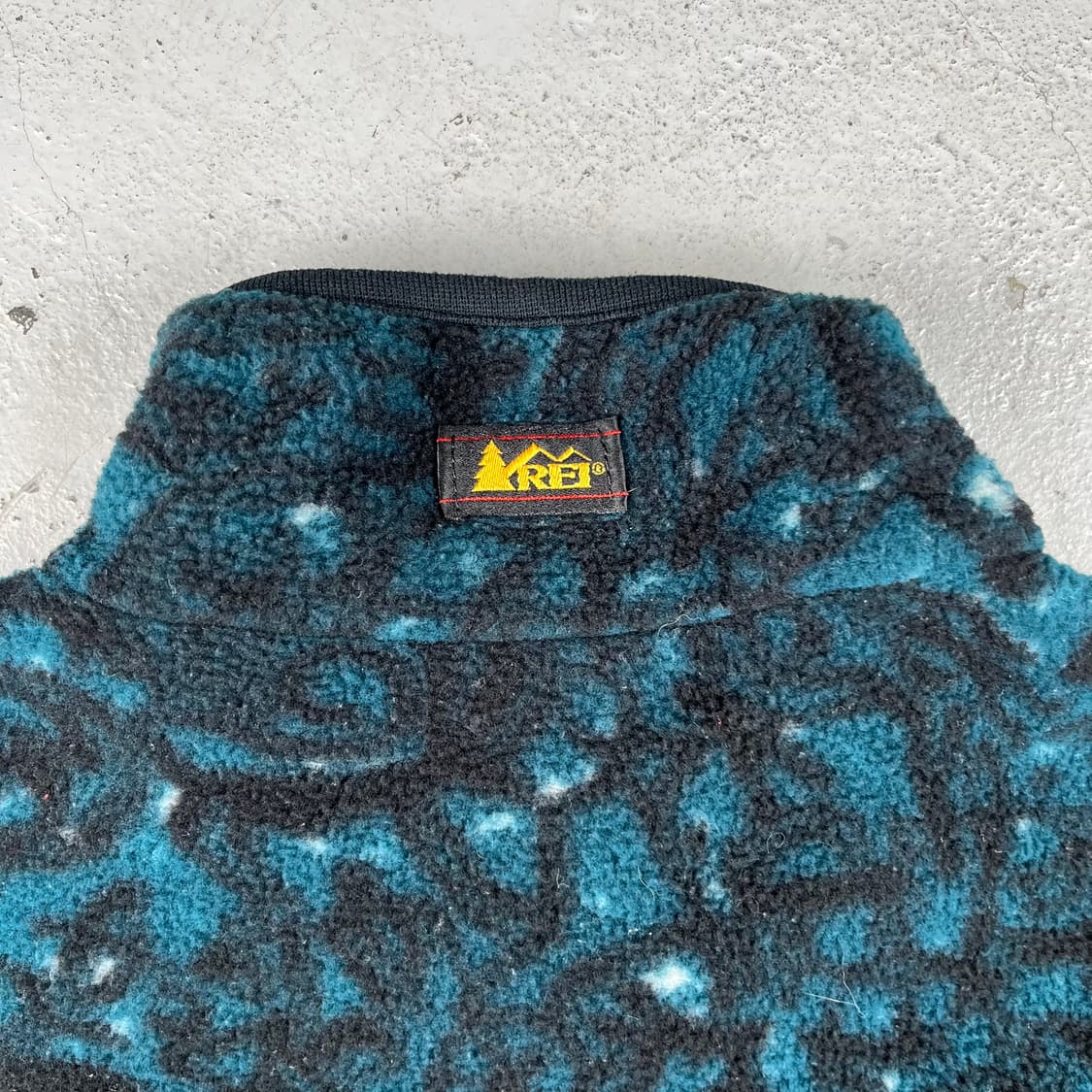 빈티지 Rei 플리스 패턴 폴라텍 집업 상품이미지5