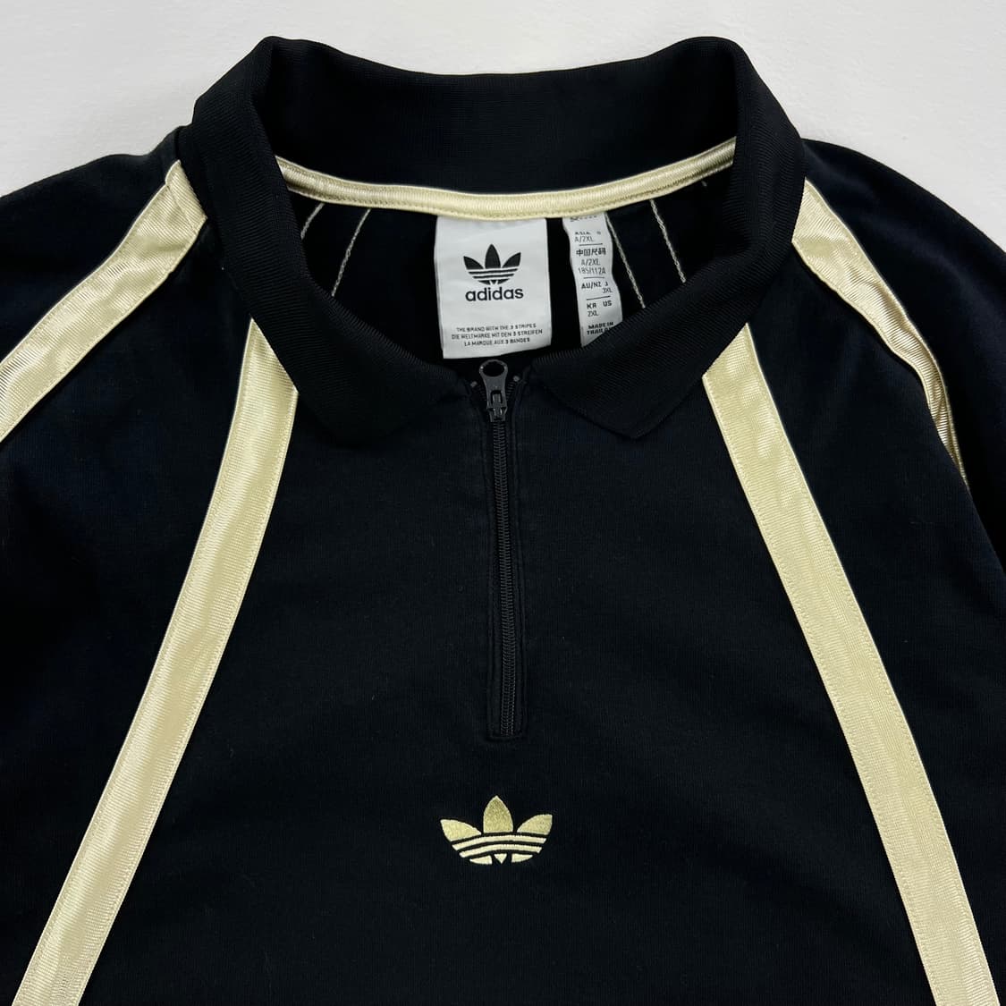 아디다스 럭비 폴로 쿼터집업 상품이미지2