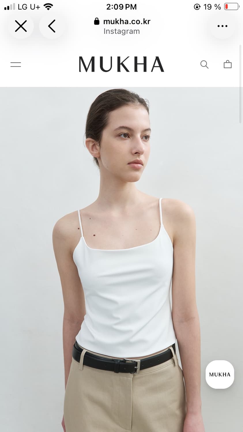 새상품 Mukha base strap top 상품이미지1