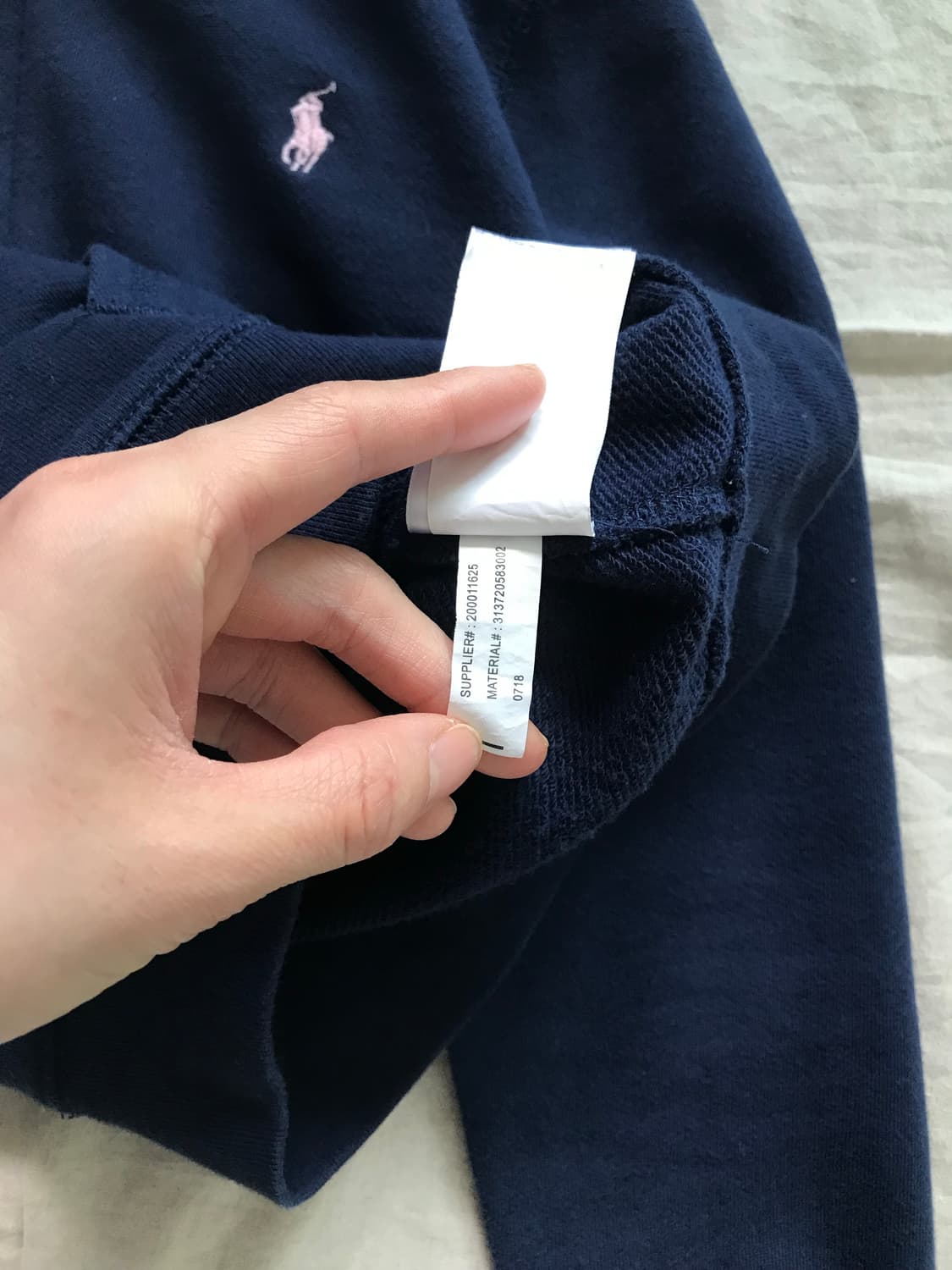 폴로 랄프로렌 포니로고 딱붙핏 네이비 후드집업 상품이미지10