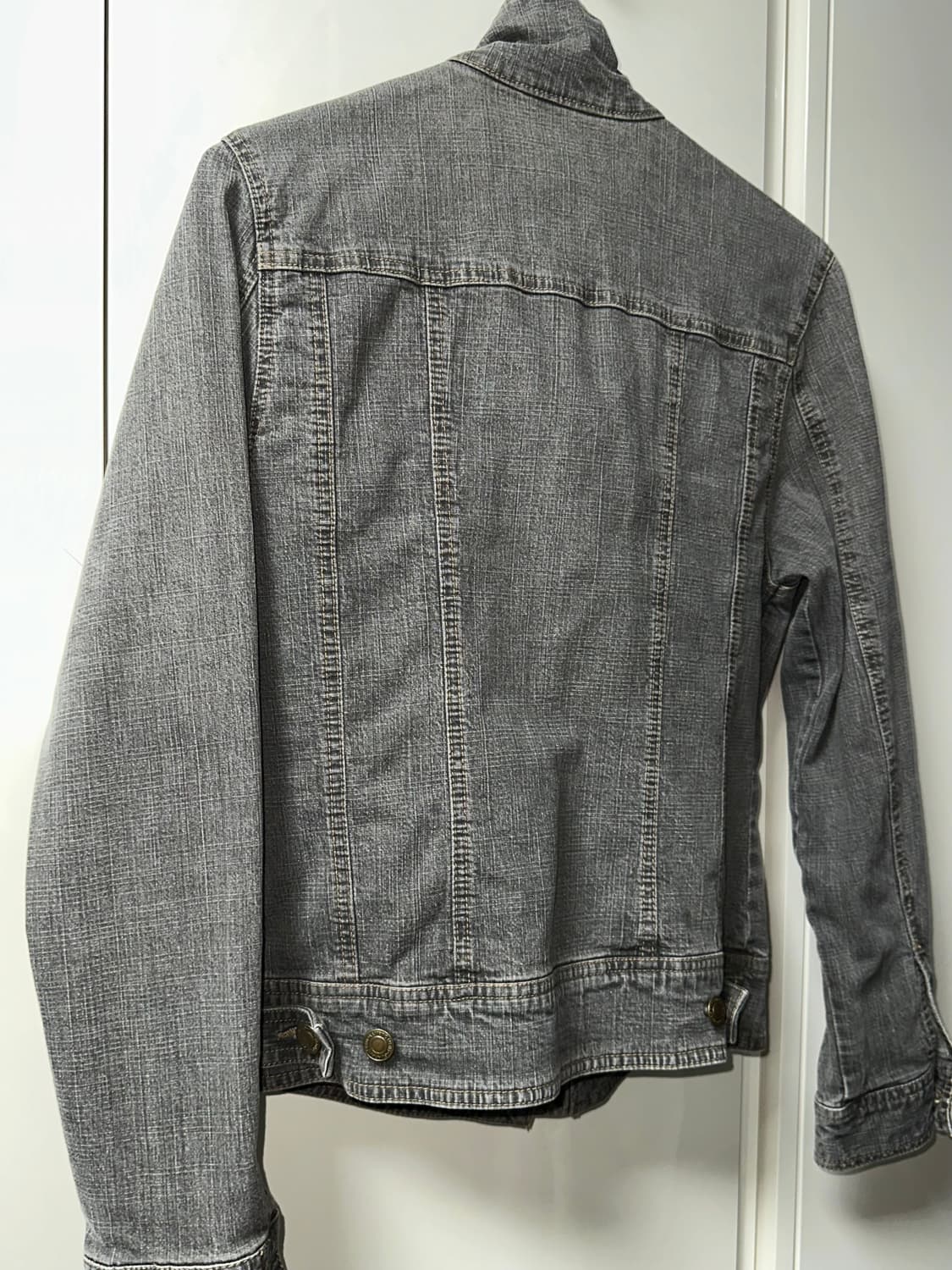 빈티지 하이넥 데님 집업 상품이미지3