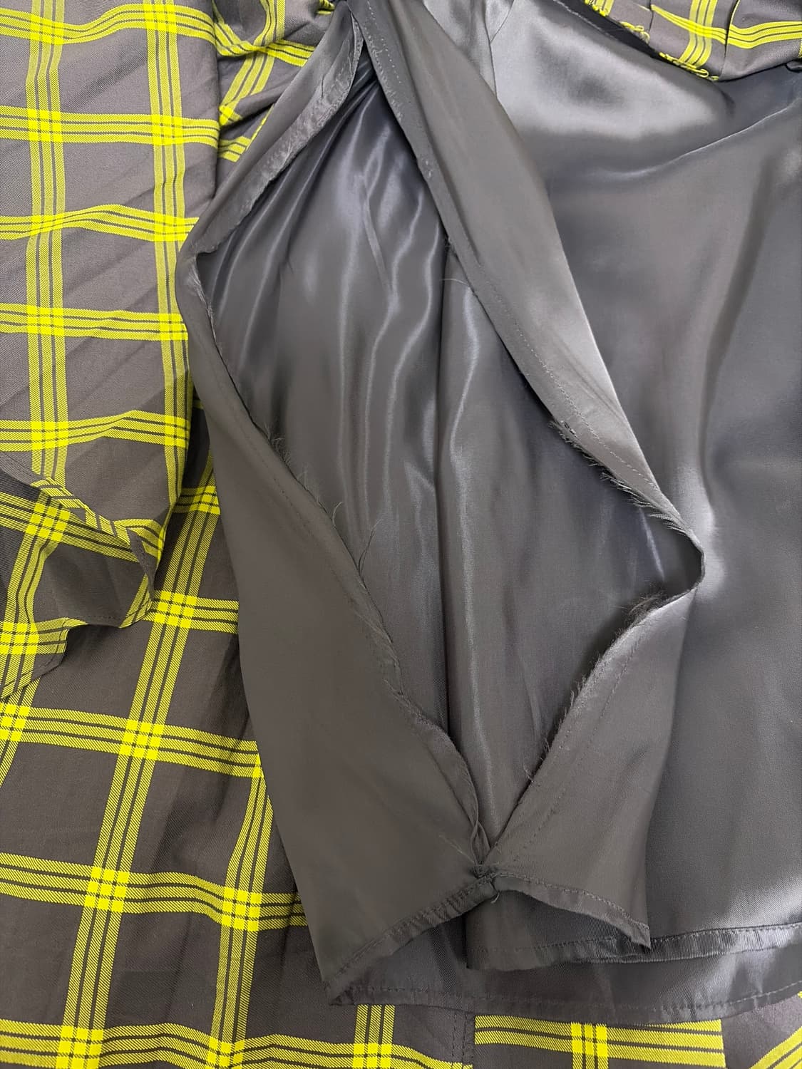 코스모스 체크 플리츠 스커트 S 상품이미지7