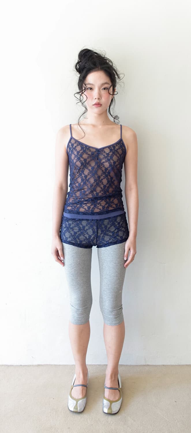 샵페어리 lace sleeveless (navy) 상품이미지1
