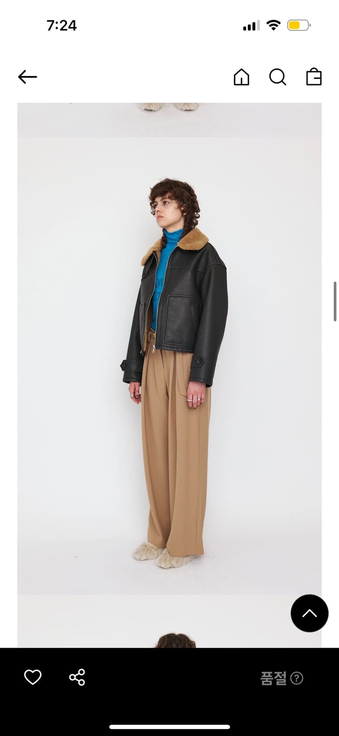 스튜디오칸틴 비건레더 무스탕 상품이미지2