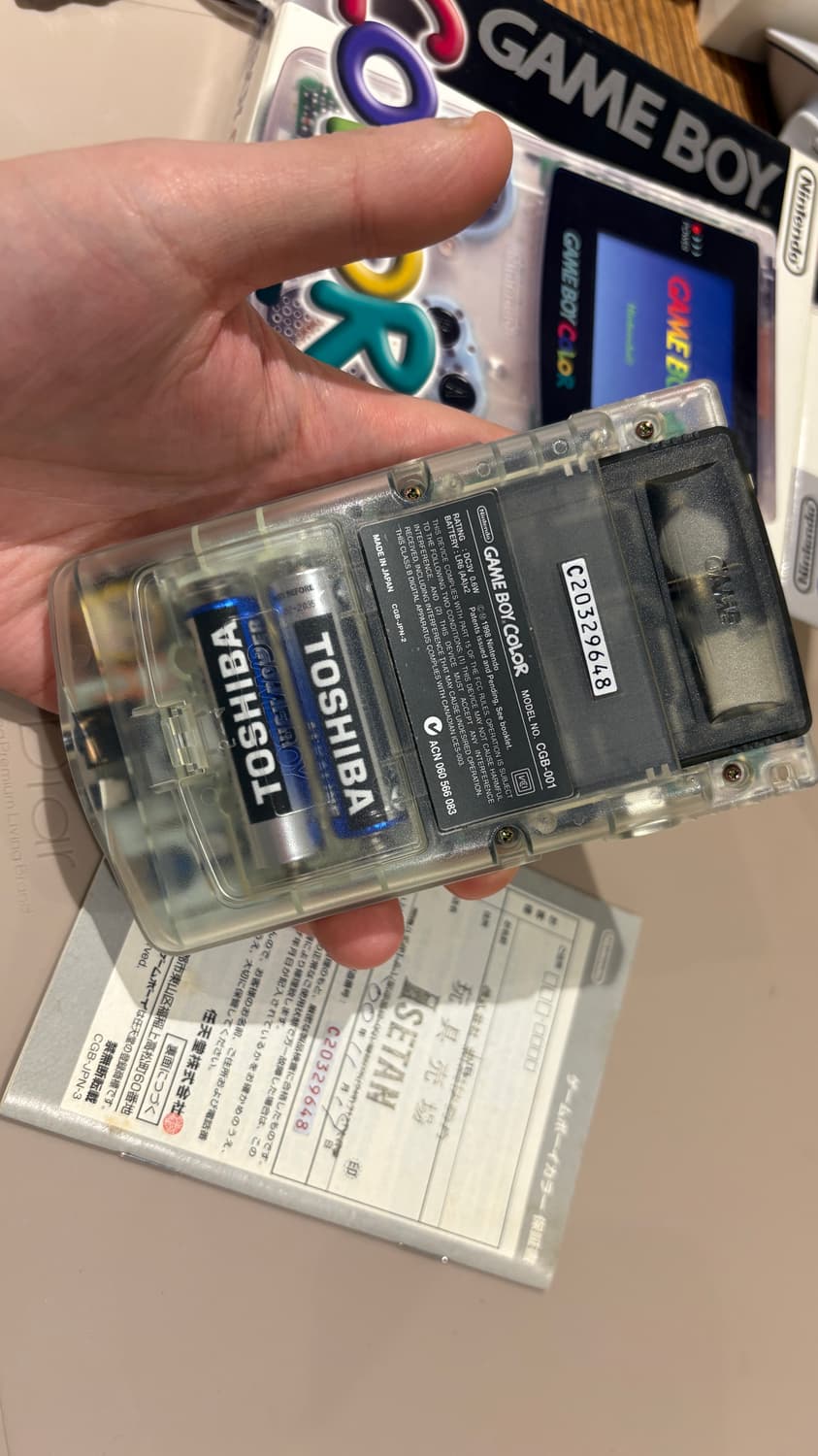 (새제품) 닌텐도 게임보이 컬러 CGB(gbc) 풀박스 상품이미지3