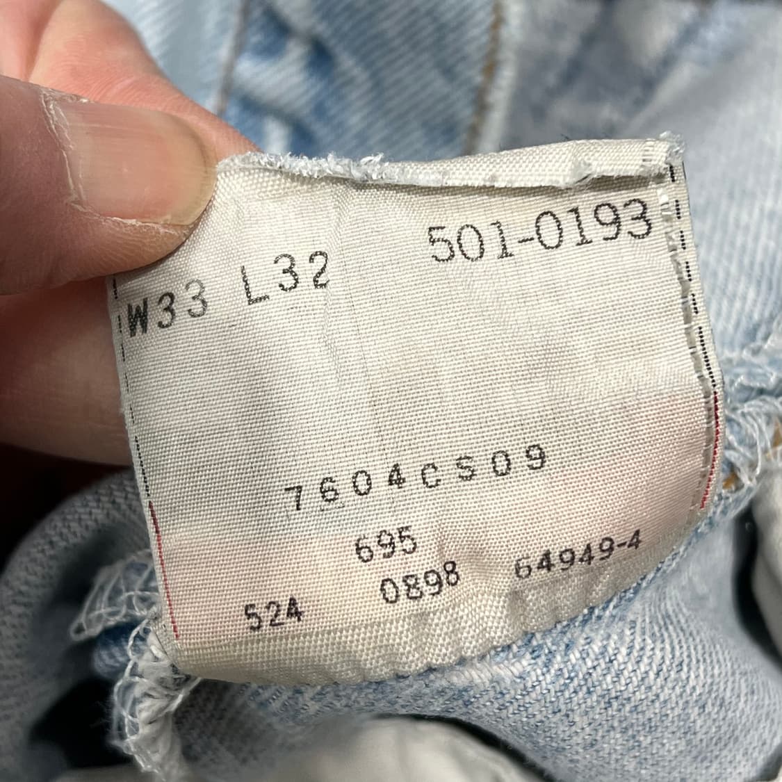 usa 리바이스 501 데님팬츠 s08913 상품이미지10