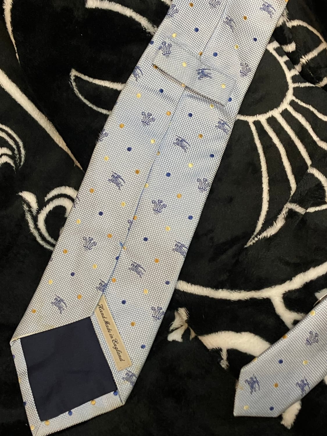 버버리 패턴 넥타이 스카이블루  #csz2944 상품이미지3