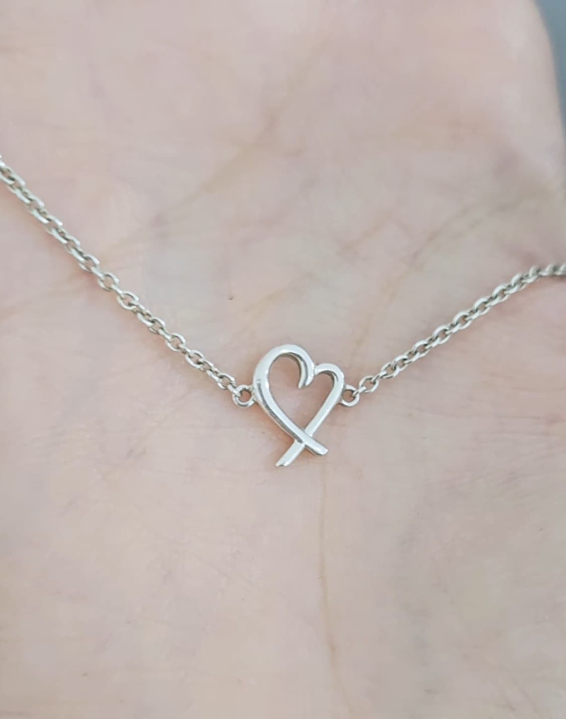 티파니앤코 러빙하트 팔찌 실버 M사이즈 17.8cm [정품/풀구성] 상품이미지5