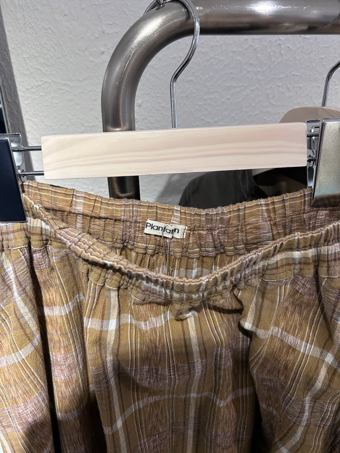 Plantaion by issey miyake check skirt 상품이미지3