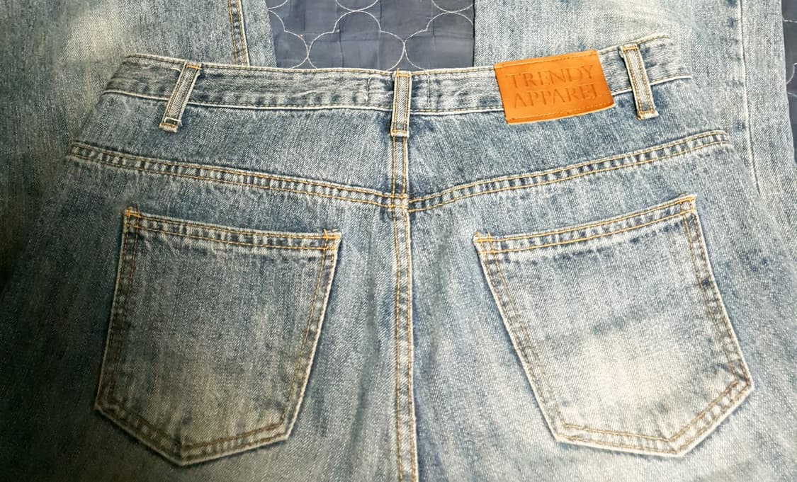 트렌디 어패럴 롱버전 부츠컷 워싱 데님팬츠 미들블루 (L) 상품이미지2