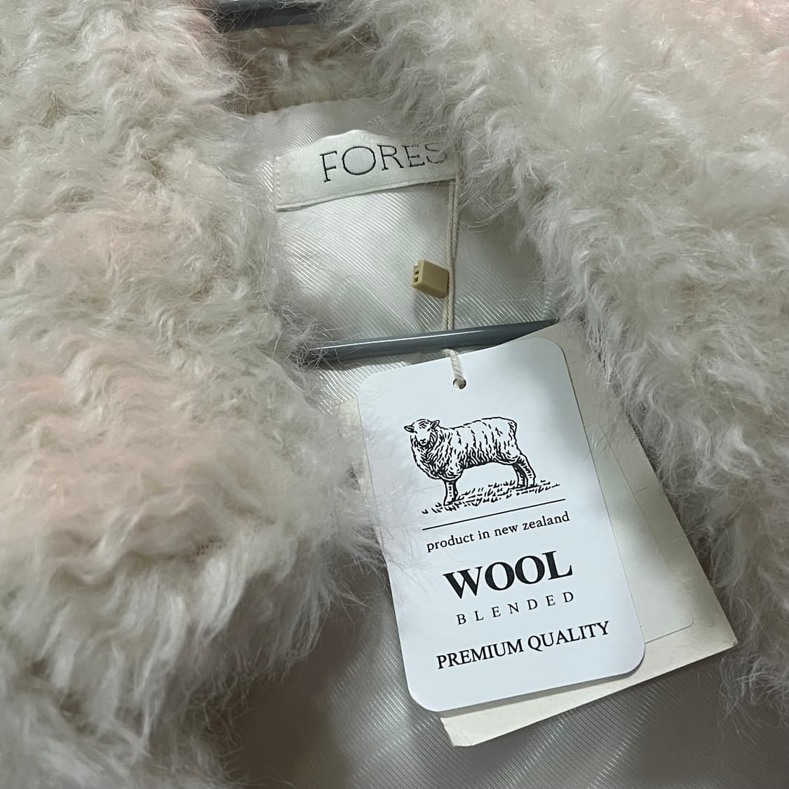 포레스트 퍼자켓 레오 울 퍼자켓 아이보리 도매택 새상품 (택o) 상품이미지4