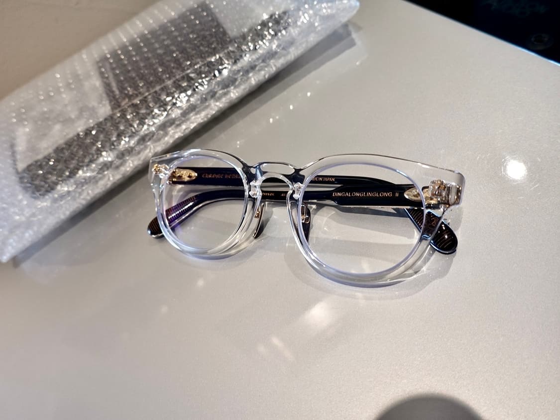 크롬하츠 딩가롱링롱2 크리스탈 블랙/골드 안경 상품이미지1
