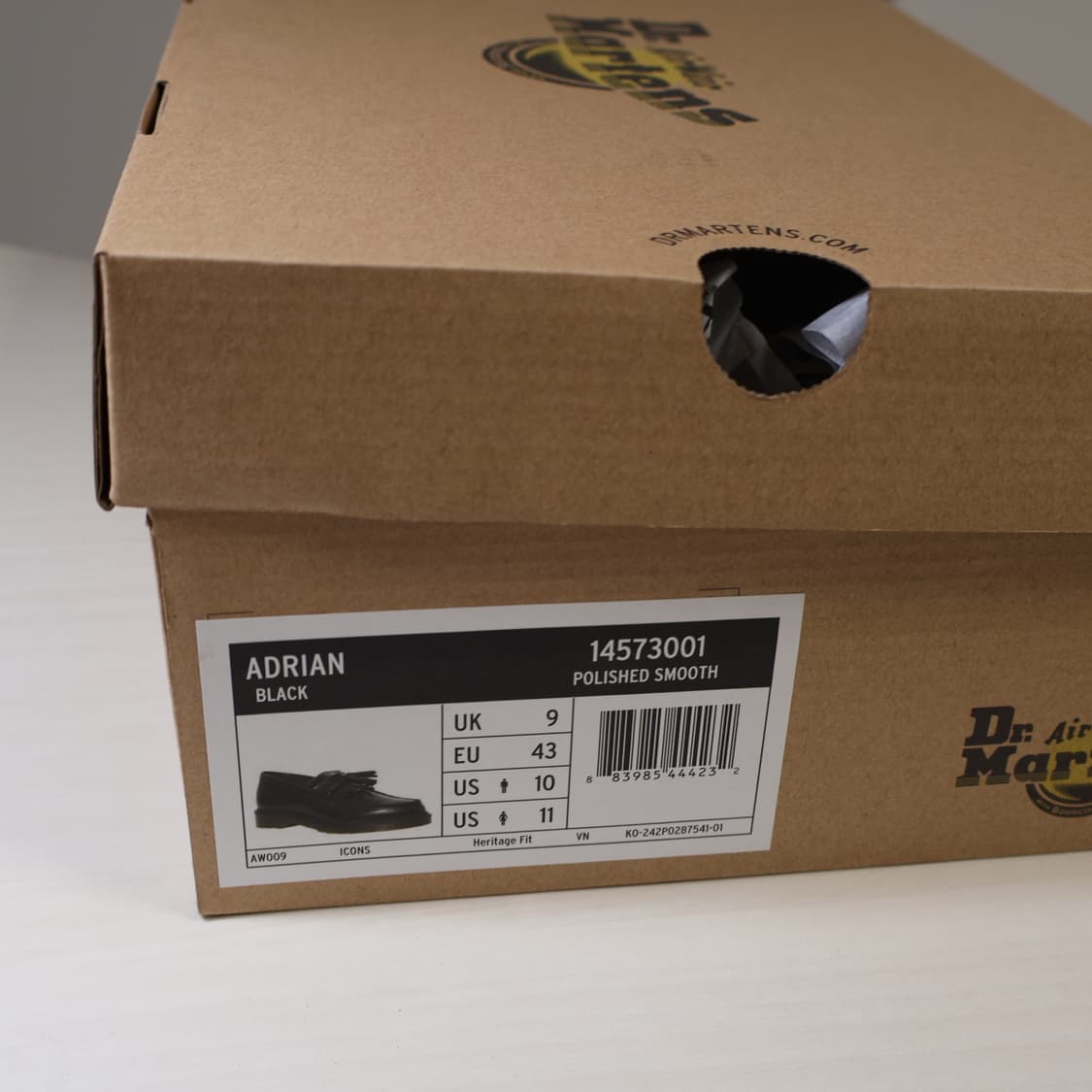 닥터 마틴 아드리안 블랙 14573001 테슬(UK9) 상품이미지6