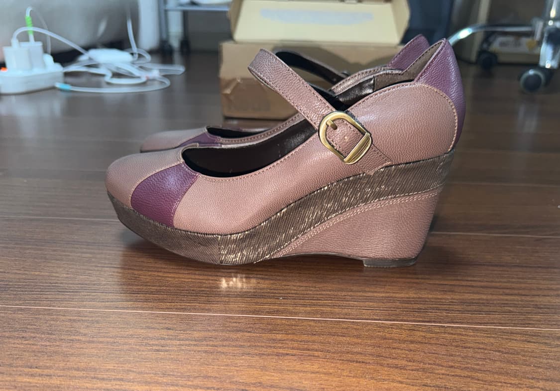 y2k 갸루 키치 메리제인 웨지힐 상품이미지2