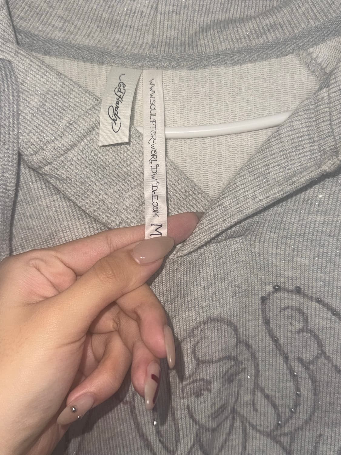 스컬프터 에드하디 후드 그레이 m 상품이미지2