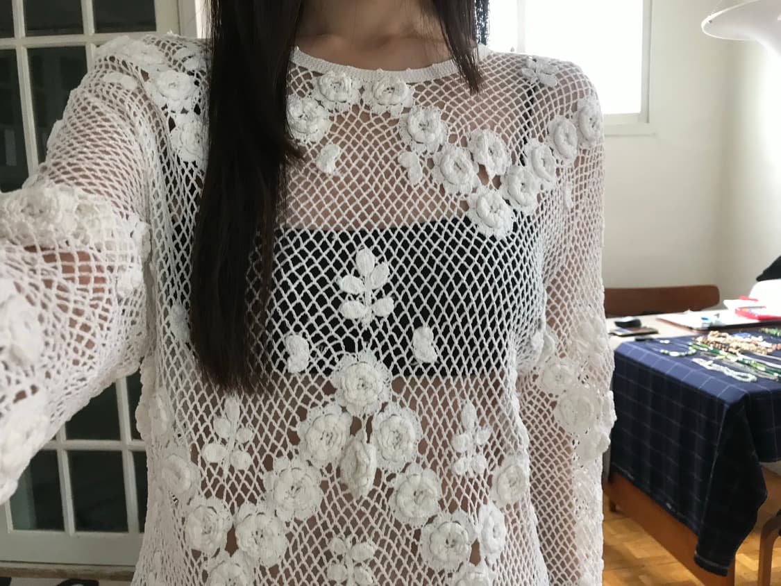 vintage flower net knit  상품이미지6