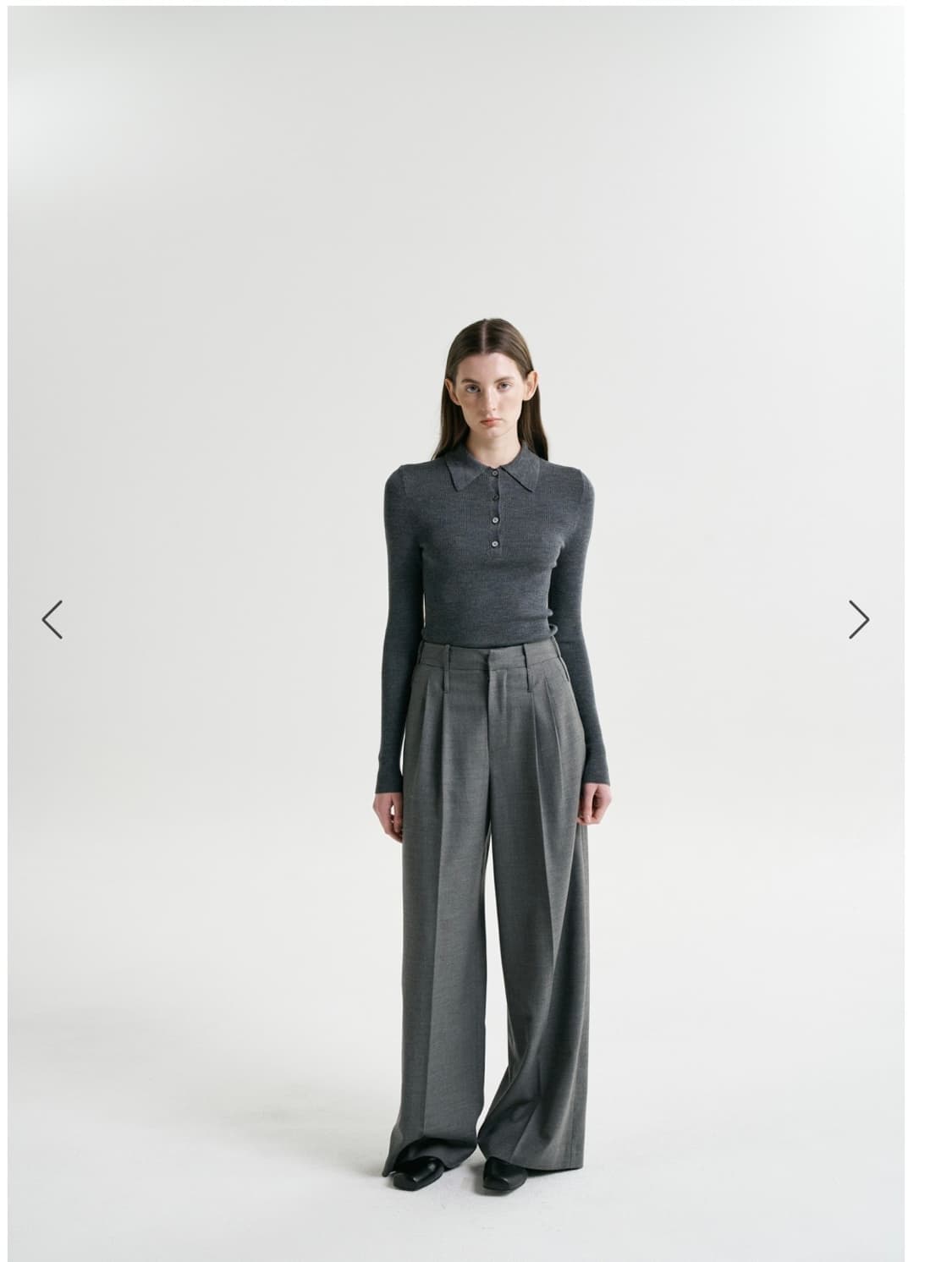 re.w flow soft pk knit  Charcoal 새상품(s) 상품이미지3