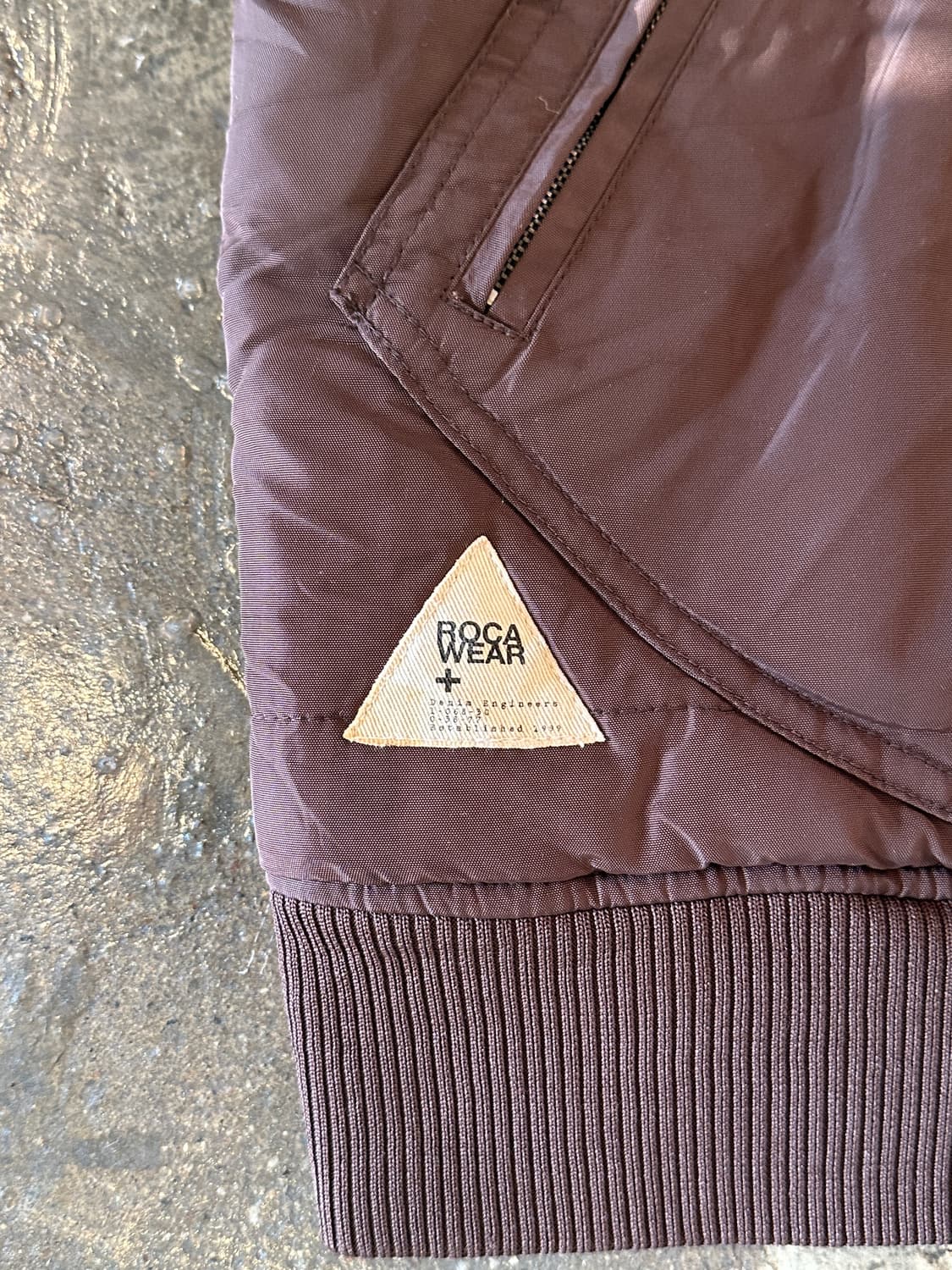 Rocawear 00s 빈티지 스웨이드 요크 브라운 퀼팅 베스트 XL 상품이미지3