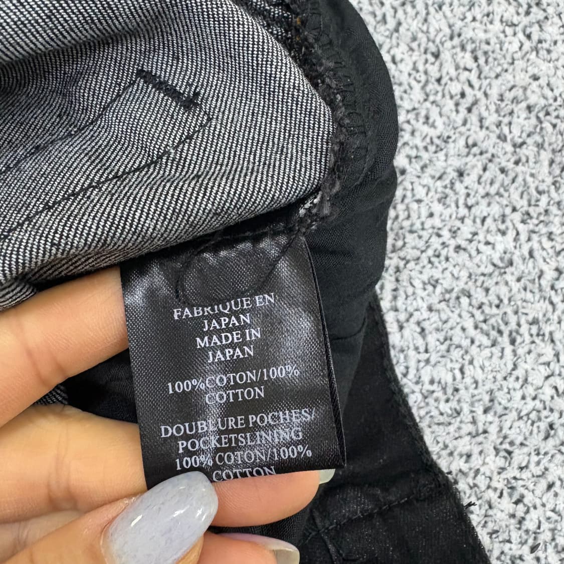 발망 바이커 블랙 진 팬츠 흑청 바지 0312J 상품이미지5