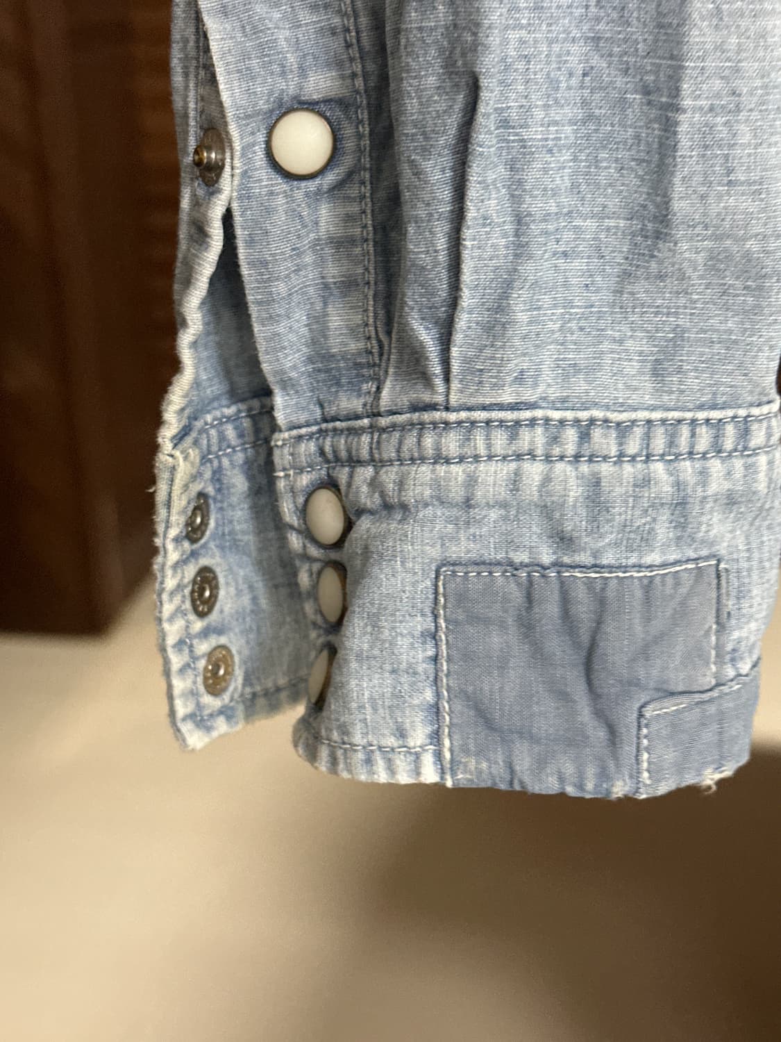 Remi Relief 리페어 데님 웨스턴 셔츠 상품이미지5