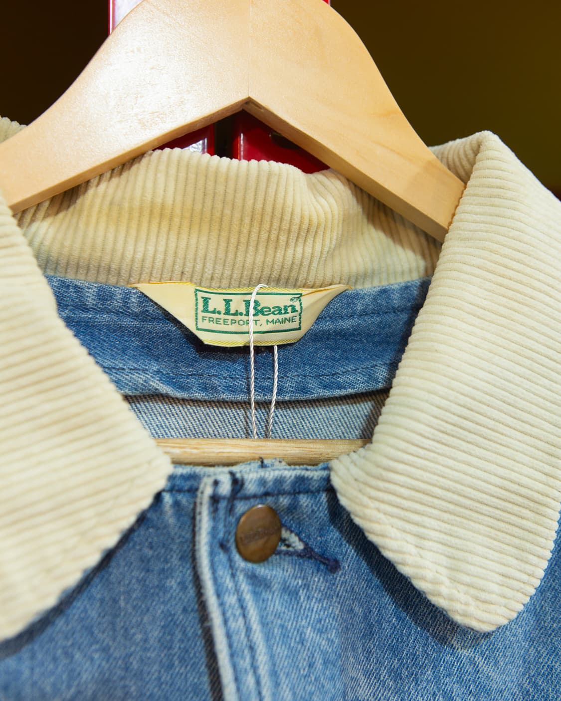 80s 엘엘빈 데님 헌팅 자켓 상품이미지3