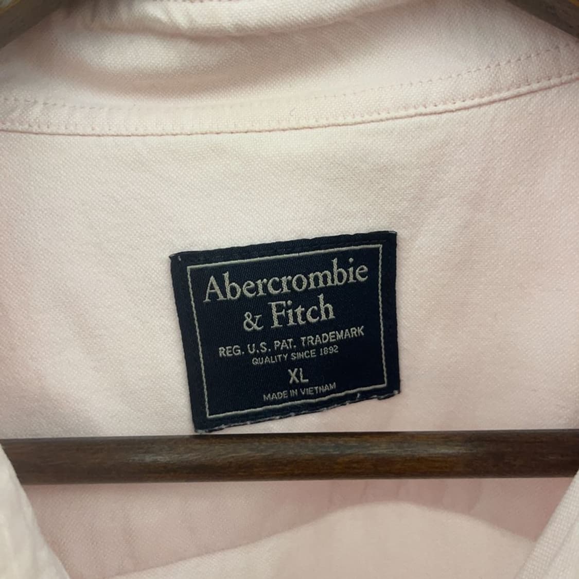 아베크롬비 여리 옥스포드 딸기우유 연핑크 셔츠 XL C07203 상품이미지5