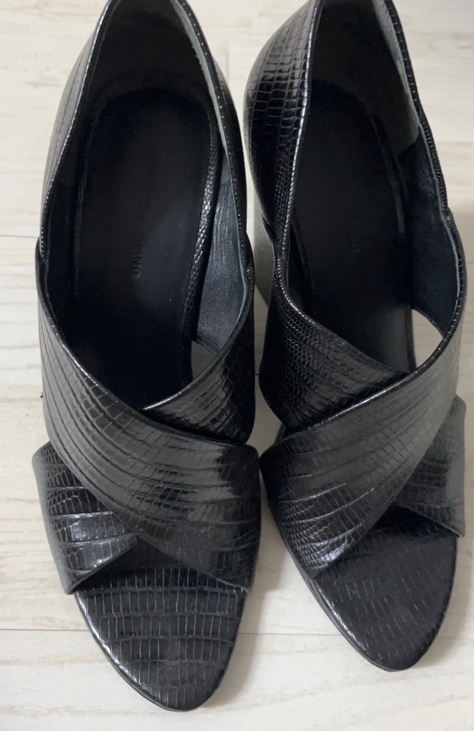 알렉산더왕 실버웨지힐 샌들 블랙 37 상품이미지4