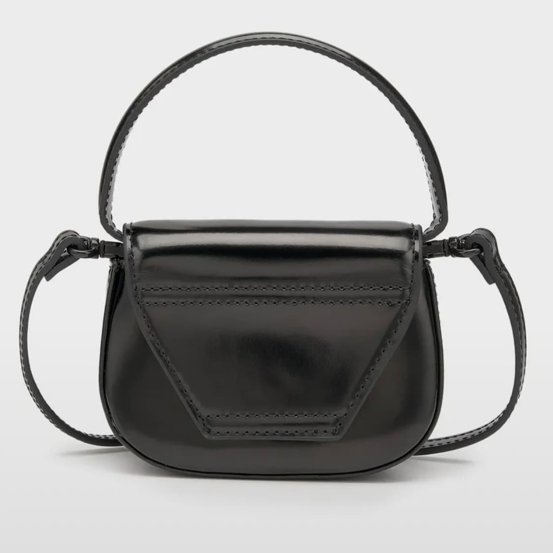 (당일발송) 디젤 1DR XS S 로고 탑핸들 미니 크로스백 블랙 상품이미지5