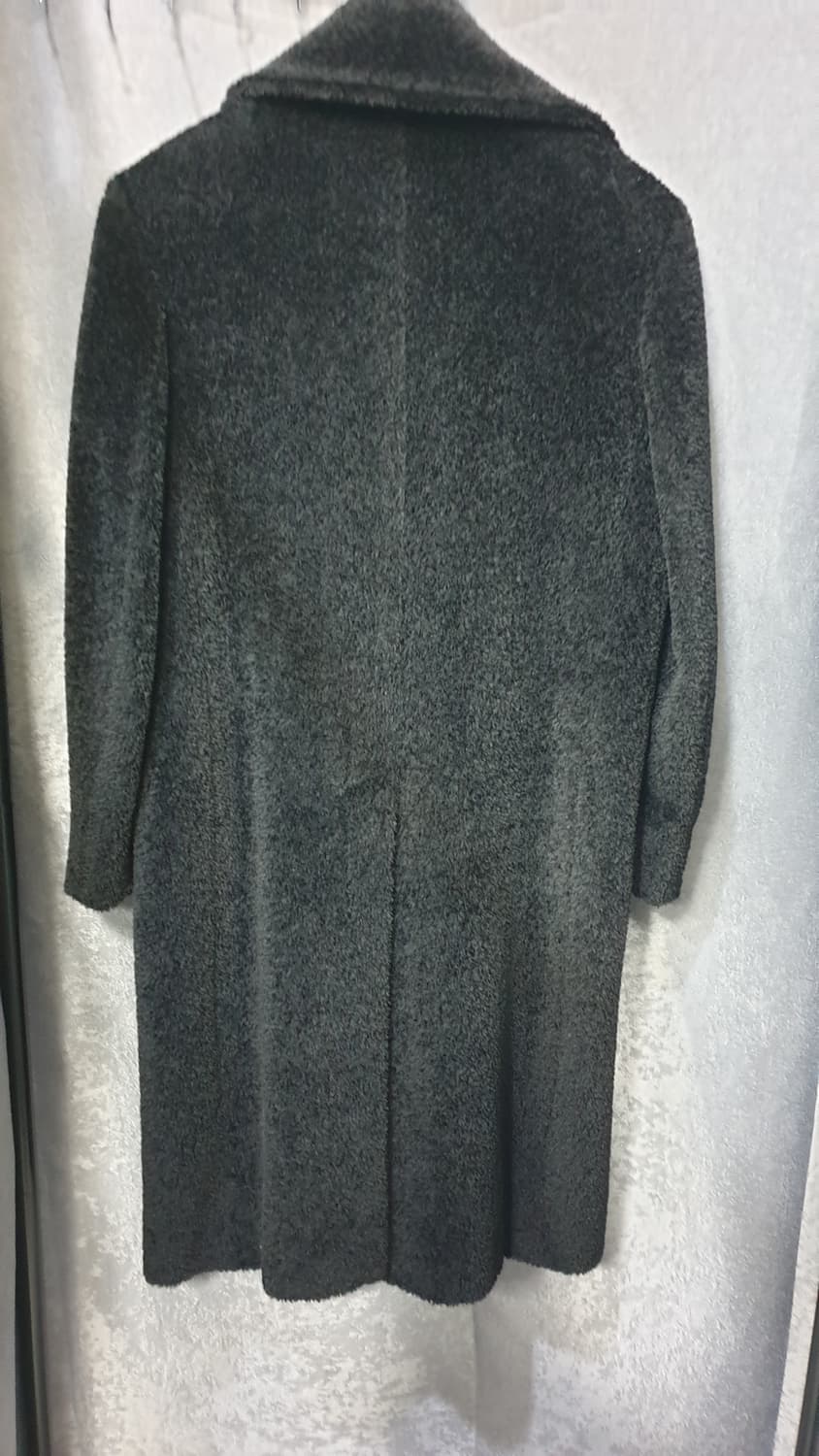 MaxMara 블랙 알파카 롱 코트 상품이미지2