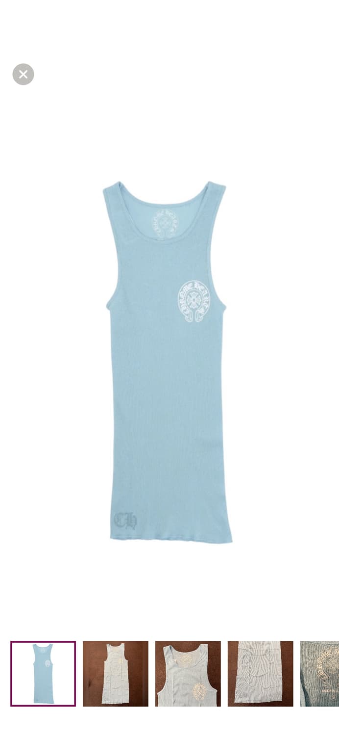 크롬하츠 홀슈스 탱크탑 M 택과 크롬하츠박스채 상품이미지3