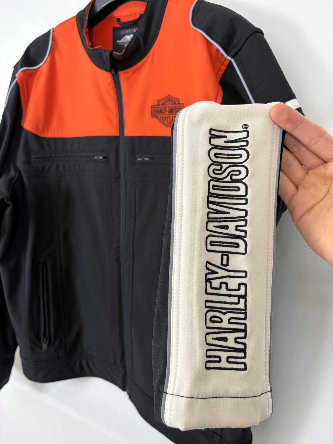 a109) 할리데이비슨 컬러블록 소프트쉘 자켓 상품이미지4
