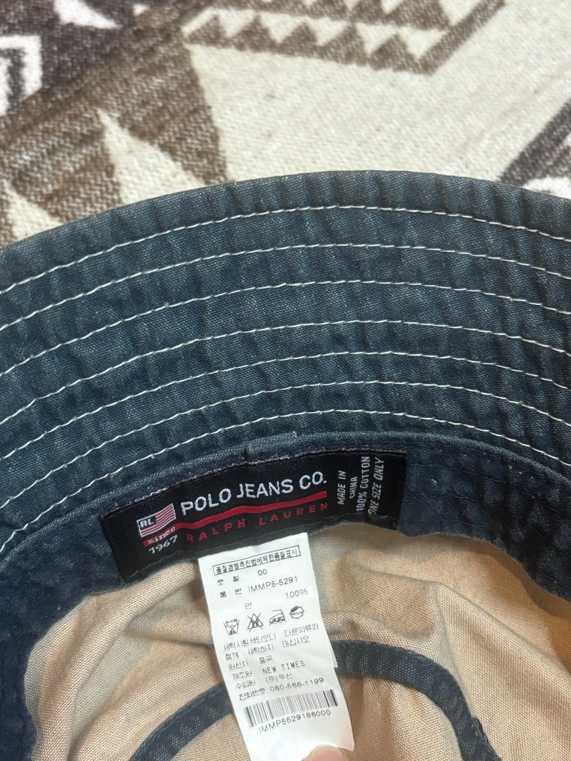 폴로 진스 빈티지 코튼 버킷햇 상품이미지5